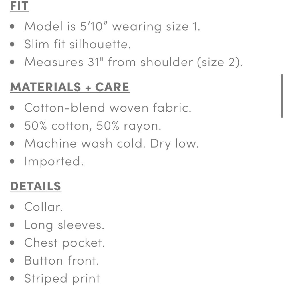 Lizzie Chambray Button Up Long Sleeve Shirt - Picture 6 of 7
